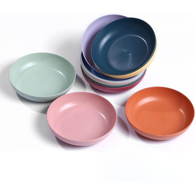 Set of 10 Lightweight Plastic Plates (14 cm) – Small Appetizer Set | Unbreakable, Reusable