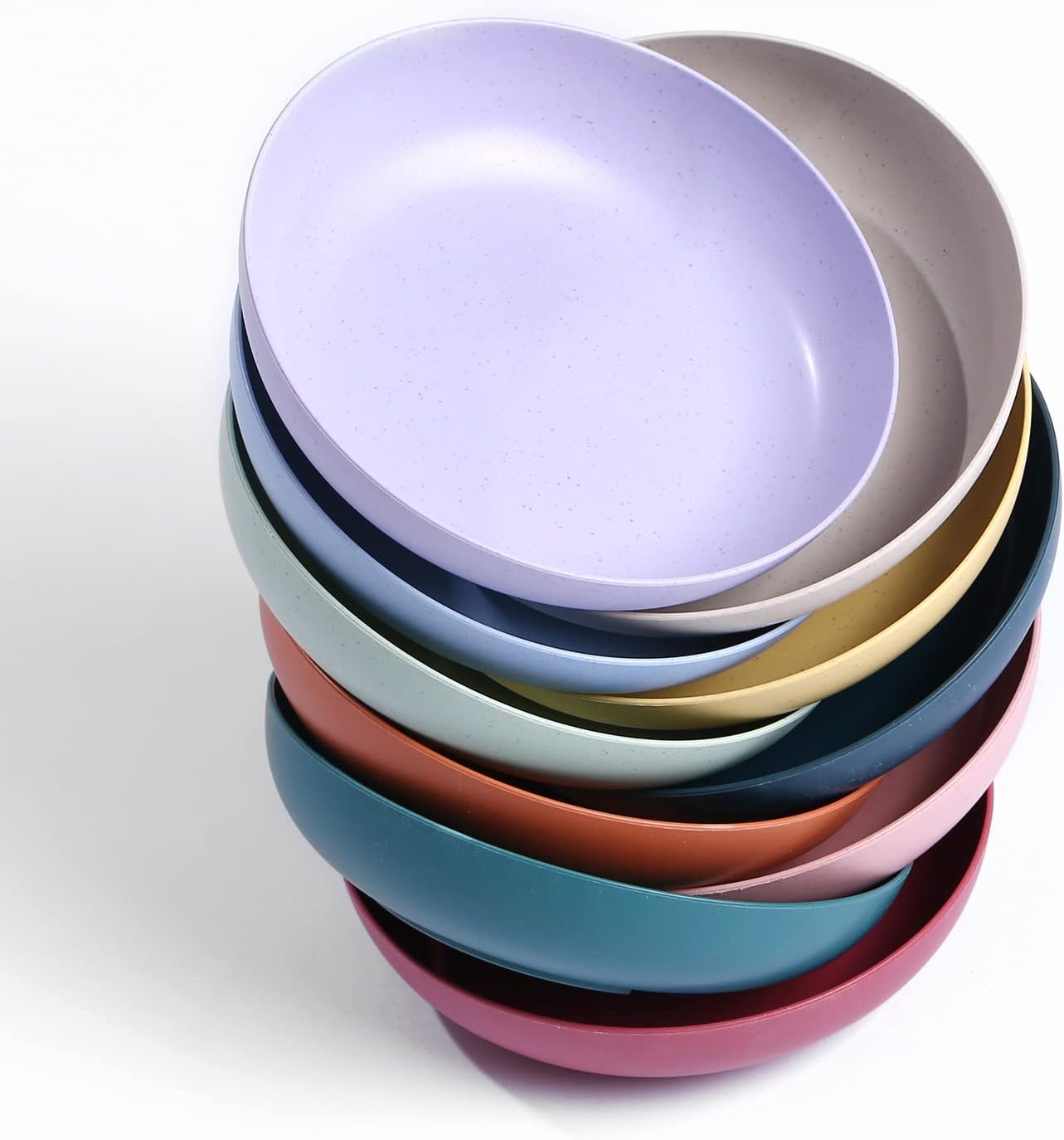 Set of 10 Lightweight Plastic Plates (14 cm) – Small Appetizer Set | Unbreakable, Reusable