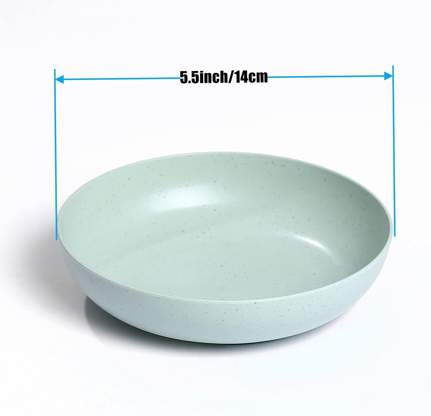 Set of 10 Lightweight Plastic Plates (14 cm) – Small Appetizer Set | Unbreakable, Reusable